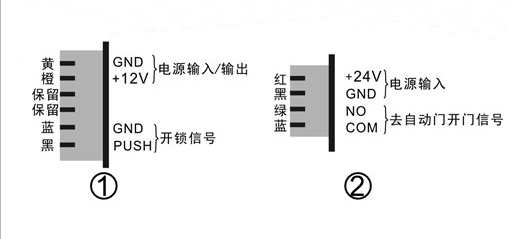 自動(dòng)門電磁鎖-接線詳情